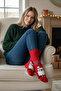 Unisex Christmas Socks Colorful Patterned Gift New Year Men Women Long Socks Single