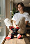 Unisex Christmas Socks Colorful Patterned Gift New Year Men Women Long Socks Single