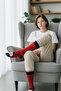 Unisex Christmas Socks Colorful Patterned Gift New Year Men Women Long Socks Single - 2