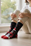 Unisex Christmas Socks Colorful Patterned Gift New Year Men Women Long Socks Single - 2