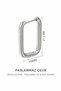 Surgical Steel Rectangular Earrings Gold Color Antiallergic Non-Tarnish Earrings - 5