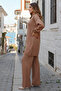 11030-36 Zippered Knitwear Set Mink - 2