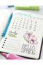 Highlighter Pen Set of 4 Colors, Transparent Body, Water-Based Ink, 3 Different Tip Thicknesses - 3