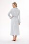 Plus Size Women's Long Sleeve Dressing Gown 80% Cotton 20% Viscose - 3