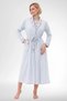 Women's Plus Size Floral Print Long Sleeve Dressing Gown Nightgown 2-Piece Set 80% Cotton 20% Viscose - 3