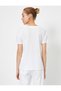 Women's Ecru T-Shirt 0YAK13817EK - 4