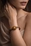 Women's Copper Bracelet Original Natural Tiger Eye Stone Cylinder Model Pure Copper Bracelet - 2