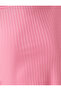 Crop T-Shirt Crew Neck Short Sleeve Rib - 6