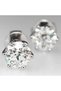 Single Earring Steel Earring 316L Surgical Steel Unisex Oval Zircon Stone Men Women Stainless Earring 1 Piece - 4