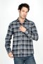 Alpin men's woven long sleeve shirt indigo-navy - 2