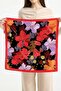Flame Flower Patterned Bandana Scarf - 3