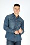 Wolker 1 Men's 100% Cotton Jean Shirt - 2