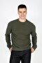 Newdiagonal الرجال س الرقبة البلوز الكاكي - 2