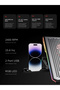 Blizzard R7 RGB Işıklı 6 Fanlı LCD Ekranlı 2 Usb Soketli 13-15.6 Notebook Soğutucu Stand - 6