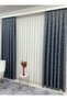 Dark Gray Color Pompom Pufy Background Curtain 1/3 Sik Pleat - 6