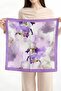 Lilac Iris Patterned Bandana Scarf - 3
