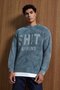 Men's Relaxed Fit Washable Knitted Sweater 100% Cotton Gray