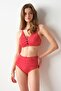 No Gossip Dolores Gathering Bikini Single Top Red 239106 - 4