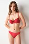 No Gossip Gia Underwire Balconette Bikini Single Top Red 239102 - 2