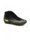 29676 Black Yellow Detailed Patterned Lace Up Ankle Socks Cleats Football Shoes - 3