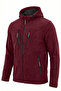 Men's Claret Red Army Tactical Fleece Hooded Jacket