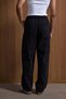 Men's Baggy Fit Gabardine Fabric Trousers Black - 7