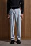 Men's Baggy Fit Fabric Trousers Gray