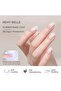 2 in 1 Rubber Base Coat, Long-Lasting Gel Nail Polish Base Chip-Free Shine, Beige 15 ml - 2