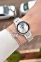 Metallic Color Women's Wristwatch and Bracelet - 3