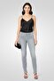 Women Regular Fit Washed Stretchable Denim, Grey - 2