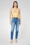 Women Skinny Fit Washed Stretchable Denim Jeans, Blue - 5