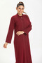 Cemre Şile Bezi Seasonal Ferace Bordo Brd - 3