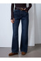 72123 100% Cotton Wide Leg Jean-Dark Blue