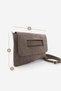 Women's Clutch & Portfolio Crossbody Hand and Shoulder Bag Sonira Mink Suede - 7