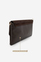 Women's Clutch & Portfolio Crossbody Hand and Shoulder Bag Sonira Brown Suede - 5