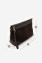 Women's Genuine Leather Clutch Portfolio Handbag Endoz Brown Suede - 7