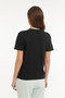 WB V NECK 11SN227 4FX Black Women's Short Sleeve T-Shirt - 3