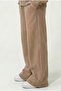 Girl's Sweatshirt Brown Hooded 3 Thread Rastered Top and Bottom Set 8-9-10-11-12 Years Old - 4