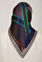Silk Scarf Sura Smoked Green Blue Purple 8843-s07 - 4