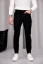 Men's Black Denim Jean Trousers Slim Fit Lycra Narrow Leg