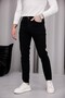 Men's Black Denim Jean Trousers Slim Fit Lycra Narrow Leg - 6