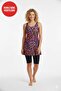 Women's Swimsuit with Tights and Dress Two-Piece Attached Chest Pad Inside Available Pink Leopard - 2