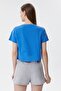 Britney Women's 100% Cotton Crew Neck T-Shirt Blue - 4
