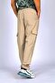 Ketgo Normal Waist Regular Cut Straight Leg 100% Cotton Beige Men's Trousers - 3