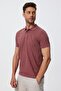 Newbernard Men's 100% Cotton Polo Collar T-Shirt Dusty Rose - 3