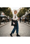 Black Cloth Bag - Gabardine Fabric - Bordglow - 4