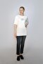 Lades Women's 100% Cotton O-Neck T-Shirt Ecru