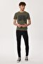 Patrice Men's 100% Cotton O-Neck T-Shirt Khaki