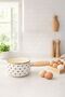 Black Heart Enamel Saucepan & Milk Pot – Wooden Handle, Egg Cooking Pot