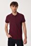 Twins Men's 100% Cotton Polo Neck T-Shirt Plum - 2